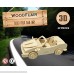 WoodFlair 3D Wooden Puzzle Set of 3 Cars Cars B01MRYA9AZ